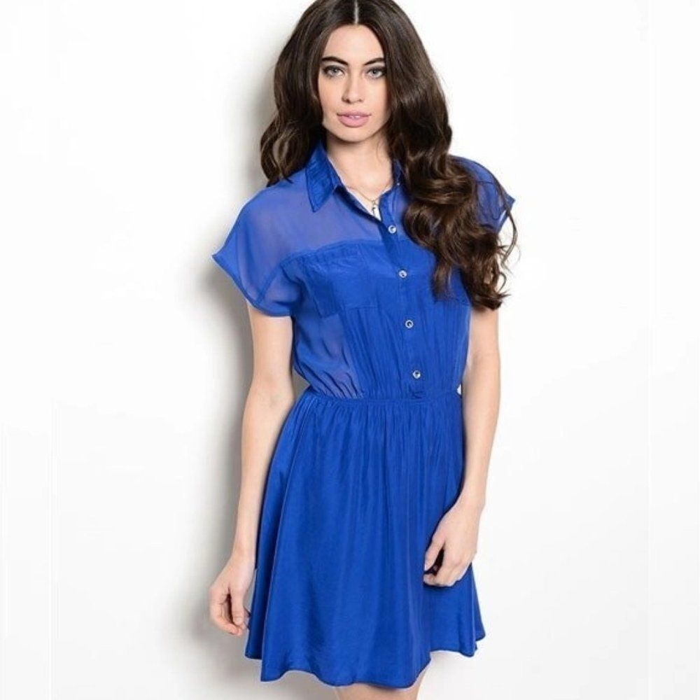 🖤  Entro Navy Blue Dress - Picture 2 of 3